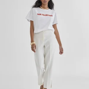 Lola Casademunt Camisetas Y Tops<Camiseta city rojo BLANCO-ROJO