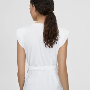 Lola Casademunt Camisetas Y Tops<Camiseta con cinturón BLANCO