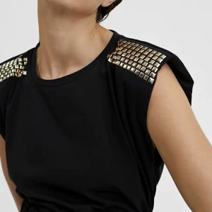 Lola Casademunt Camisetas Y Tops<Camiseta con cinturon BLANCO