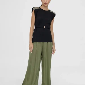 Lola Casademunt Camisetas Y Tops<Camiseta con cinturon BLANCO
