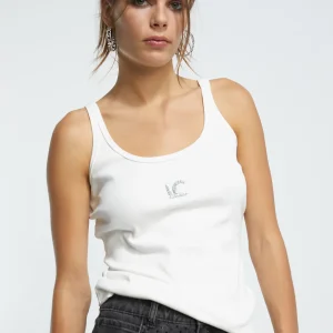 Lola Casademunt Camisetas Y Tops<Camiseta de tirantes BLANCO