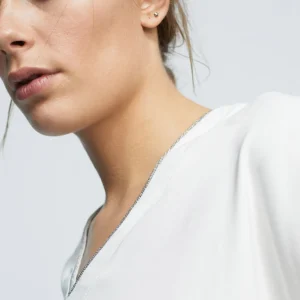 Lola Casademunt Camisetas Y Tops<Camiseta detalle cadena NEGRO