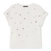 Lola Casademunt Camisetas Y Tops<Camiseta detalle joyas NEGRO