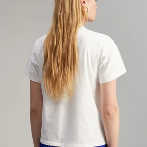 Lola Casademunt Camisetas Y Tops<Camiseta detalle pedrería BLANCO