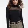 Lola Casademunt Camisetas Y Tops<Camiseta detalle transparencia NEGRO