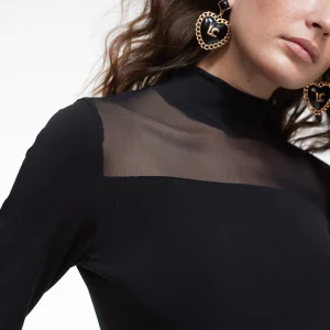 Lola Casademunt Camisetas Y Tops<Camiseta detalle transparencia NEGRO