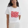 Lola Casademunt Camisetas Y Tops<Camiseta estampado M BLANCO-ROJO