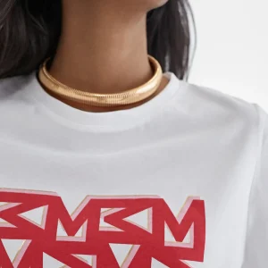 Lola Casademunt Camisetas Y Tops<Camiseta estampado M BLANCO-ROJO