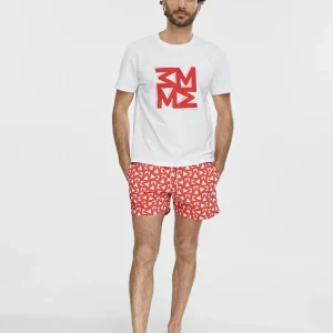 Lola Casademunt Camisetas Y Tops | Baño<Camiseta hombre BLANCO-ROJO