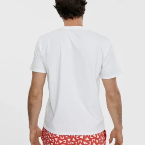 Lola Casademunt Camisetas Y Tops | Baño<Camiseta hombre BLANCO-ROJO