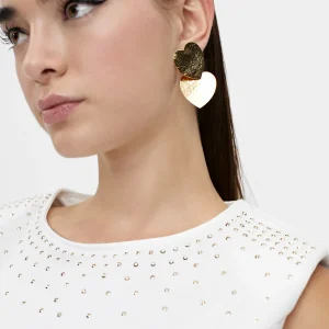 Lola Casademunt Camisetas Y Tops<Camiseta hombreras strass BLANCO
