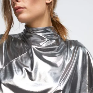 Lola Casademunt Camisetas Y Tops<Camiseta laminada plata PLATEADO