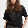 Lola Casademunt Camisetas Y Tops<Camiseta lentejuelas GRIS