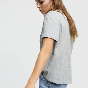 Lola Casademunt Camisetas Y Tops<Camiseta lentejuelas GRIS
