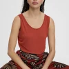 Lola Casademunt Camisetas Y Tops<Camiseta lisa de tirantes CALDERA