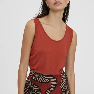 Lola Casademunt Camisetas Y Tops<Camiseta lisa de tirantes CALDERA