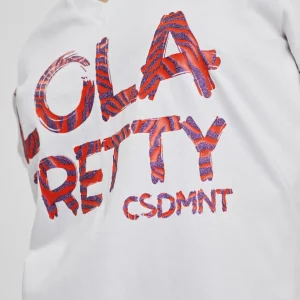 Lola Casademunt Camisetas Y Tops<Camiseta Lola Pretty BLANCO-ROSA