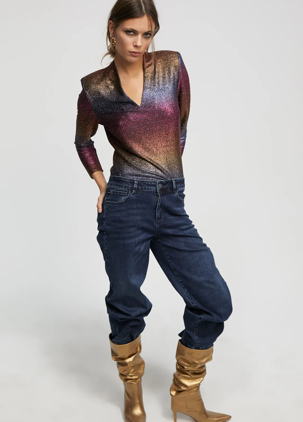 camiseta_lrex_4.webp Lola Casademunt Camisetas Y Tops<Camiseta lúrex METAL-MULTICOLOR