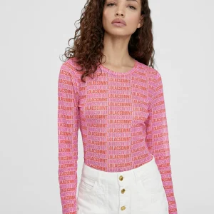 Lola Casademunt Camisetas Y Tops<Camiseta monograma ROJO-ROSA