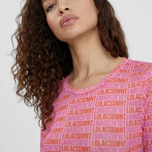 Lola Casademunt Camisetas Y Tops<Camiseta monograma ROJO-ROSA