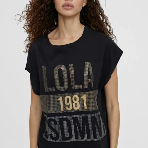 Lola Casademunt Camisetas Y Tops<Camiseta posicionado frontal NEGRO