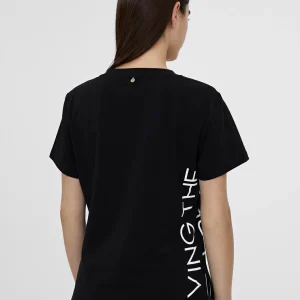 Lola Casademunt Camisetas Y Tops<Camiseta posicionado letras NEGRO