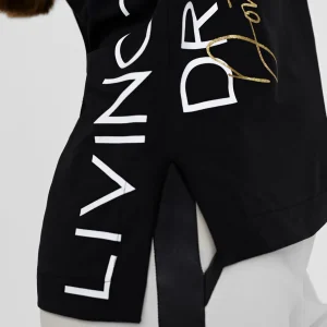 Lola Casademunt Camisetas Y Tops<Camiseta posicionado letras NEGRO