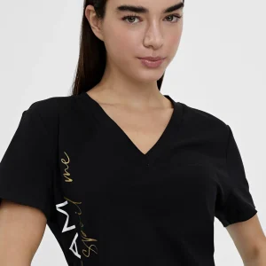 Lola Casademunt Camisetas Y Tops<Camiseta posicionado letras NEGRO