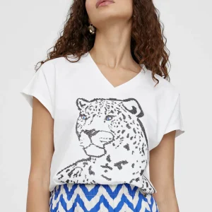 Lola Casademunt Camisetas Y Tops<Camiseta posicionado trigre BLANCO