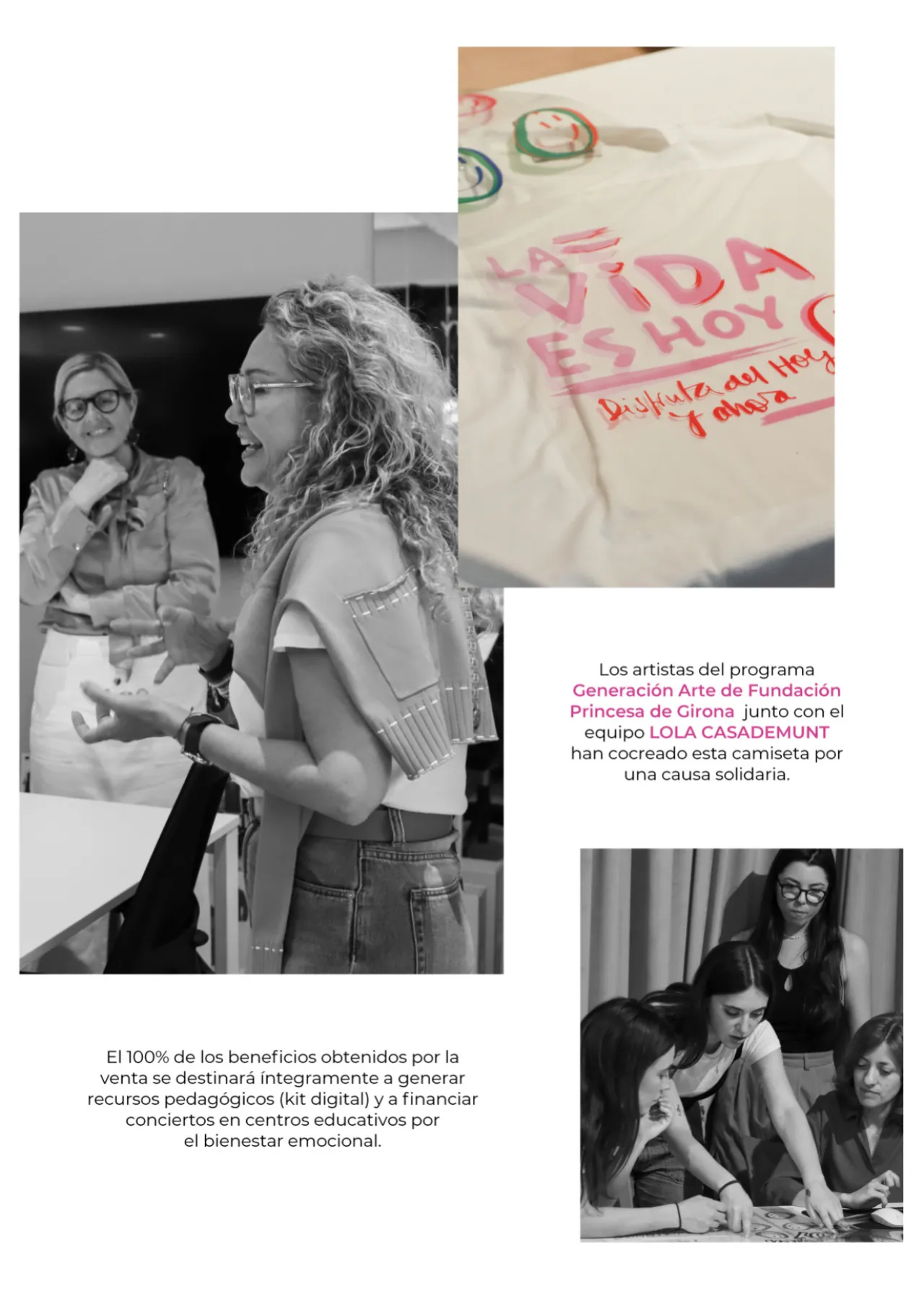 camiseta_princesa_girona_3.webp Lola Casademunt Camisetas Y Tops | Artículos Solidarios<Camiseta Princesa Girona BLANCO