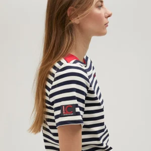 Lola Casademunt Camisetas Y Tops<Camiseta rayas manga corta en algodón 100% - Lola Casademunt AZUL-BLANCO