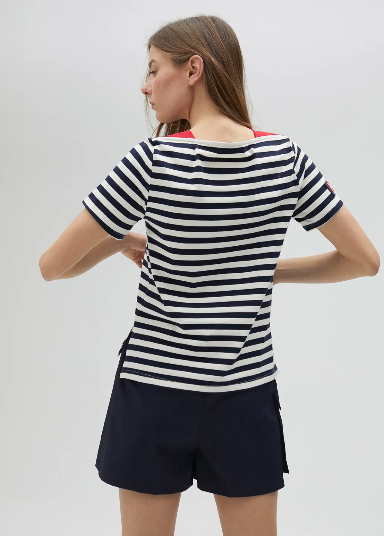 Lola Casademunt Camisetas Y Tops<Camiseta rayas manga corta en algodón 100% - Lola Casademunt AZUL-BLANCO