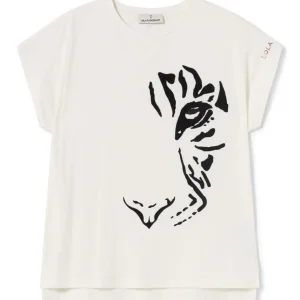 Lola Casademunt Animal Print | Camisetas Y Tops<Camiseta tigre BLANCO