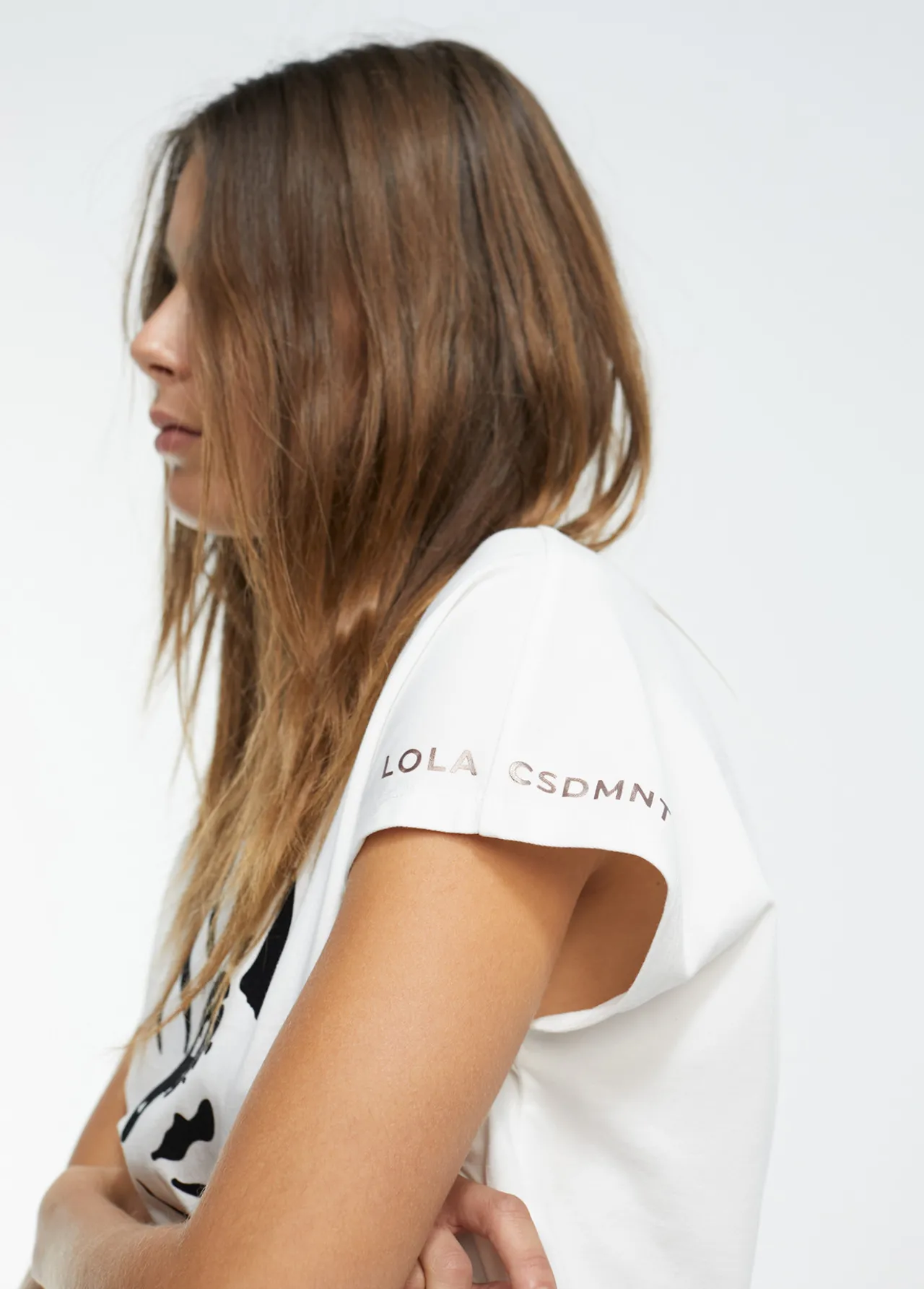 camiseta_tigre_2.webp Lola Casademunt Animal Print | Camisetas Y Tops<Camiseta tigre BLANCO