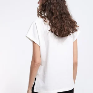 Lola Casademunt Camisetas Y Tops<Camiseta tigre multicolor BLANCO