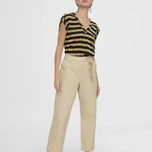 Lola Casademunt Camisetas Y Tops<Camisetea rayas lurex METAL-NEGRO