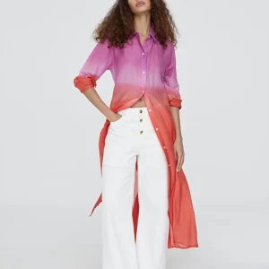 Lola Casademunt Camisas Y Blusas | Baño<Camisola larga tie dye AZULELECTRICO