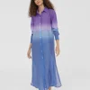 Lola Casademunt Camisas Y Blusas | Baño<Camisola larga tie dye AZULELECTRICO