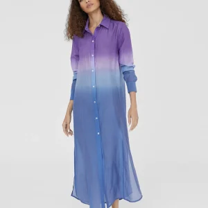 Lola Casademunt Camisas Y Blusas | Baño<Camisola larga tie dye AZULELECTRICO