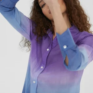 Lola Casademunt Camisas Y Blusas | Baño<Camisola larga tie dye AZULELECTRICO