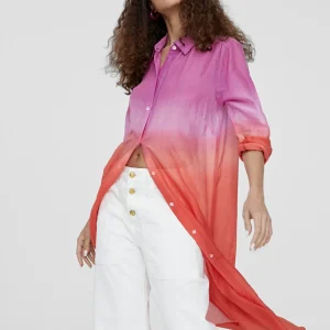 Lola Casademunt Camisas Y Blusas | Baño<Camisola larga tie dye AZULELECTRICO