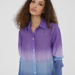 Lola Casademunt Camisas Y Blusas | Baño<Camisola larga tie dye AZULELECTRICO
