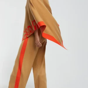 Lola Casademunt Otros Complementos | Punto<Capa de punto MARRON-NARANJA