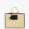 Lola Casademunt Bolsos | Baño<Capazo con ribetes a contraste MARRON-NEGRO
