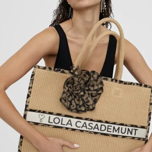 Lola Casademunt Bolsos | Baño<Capazo detalles animal print MARRON-NEGRO