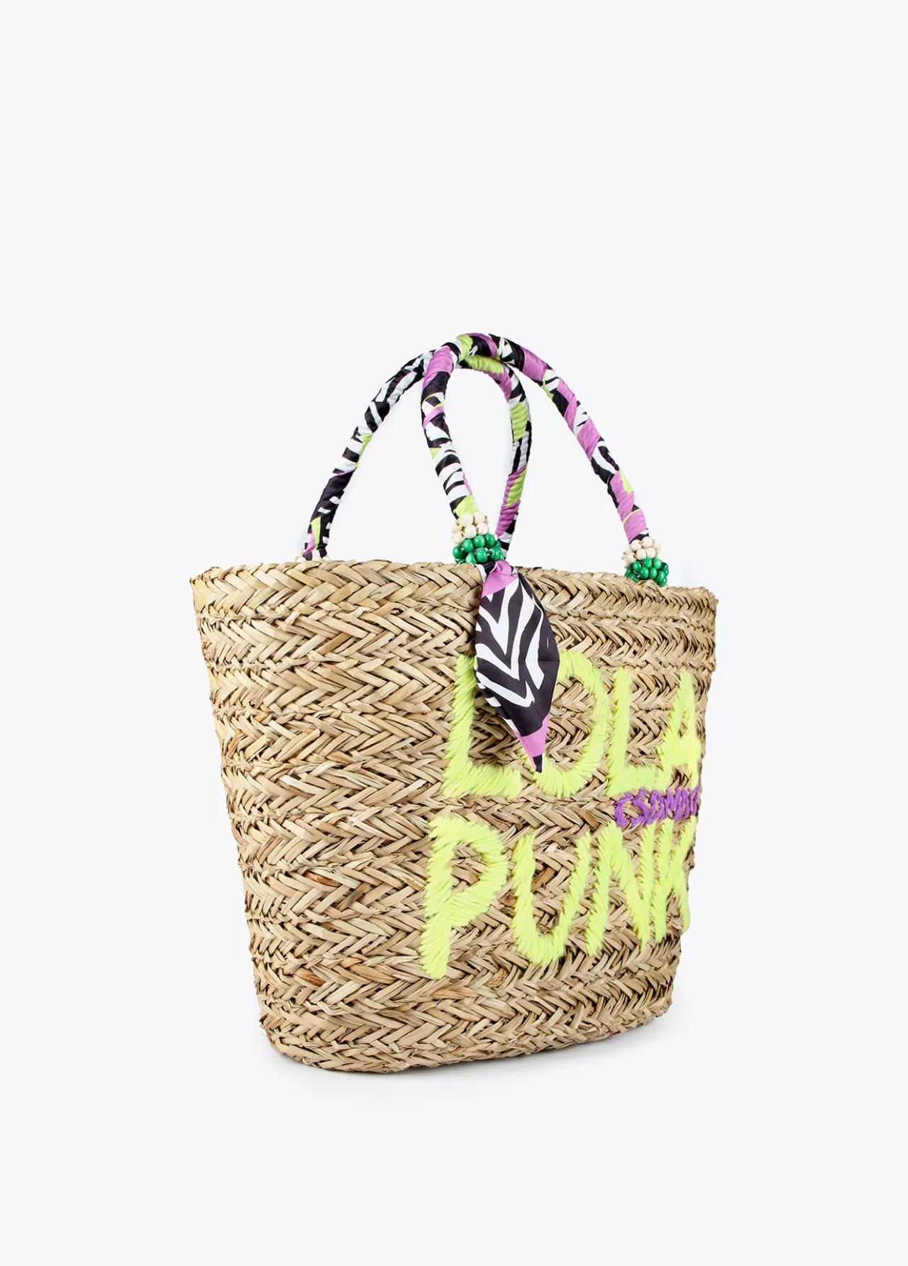 capazo_letras_contraste_2.webp Lola Casademunt Bolsos | Baño<Capazo Letras contraste. BEIG
