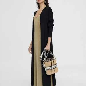Lola Casademunt Chaquetas Y Gabardinas | Punto<Cardigan largo de punto NEGRO