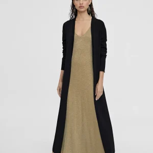 Lola Casademunt Chaquetas Y Gabardinas | Punto<Cardigan largo de punto NEGRO