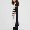 Lola Casademunt Chaquetas Y Gabardinas | Punto<Cardigan punto de rayas NEGRO-CRUDO