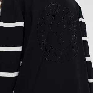 Lola Casademunt Chaquetas Y Gabardinas | Punto<Cardigan punto de rayas NEGRO-CRUDO